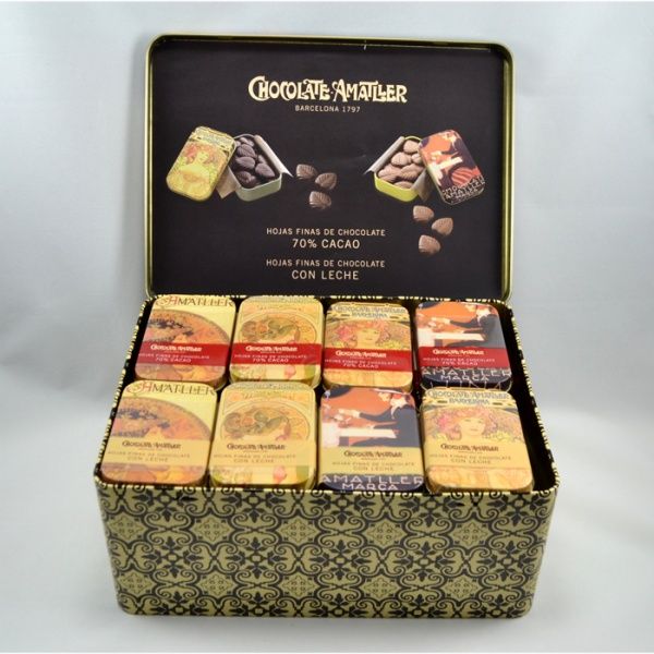 Hovedbilde Metallkiste - Sjokoladeblader ...